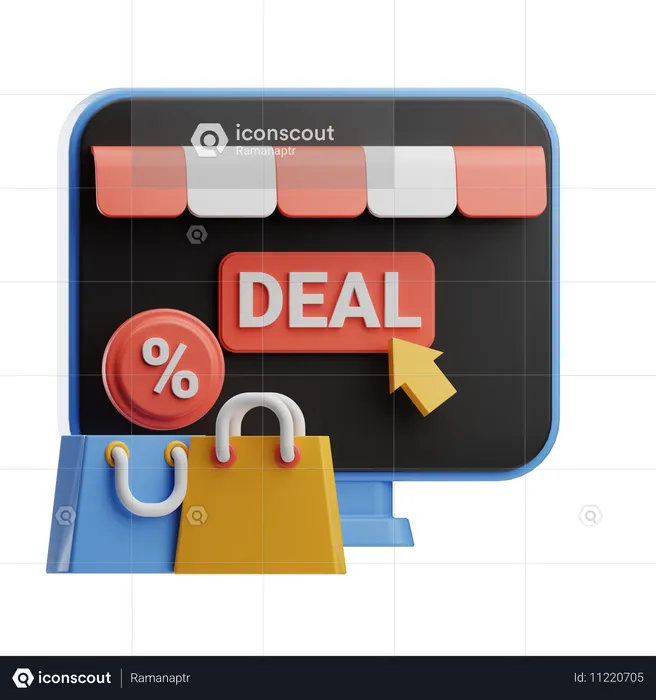 Shopping Deal  3D Icon