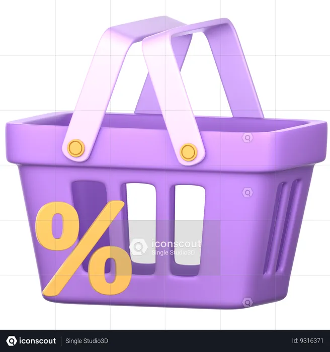 Shopping Discount  3D Icon