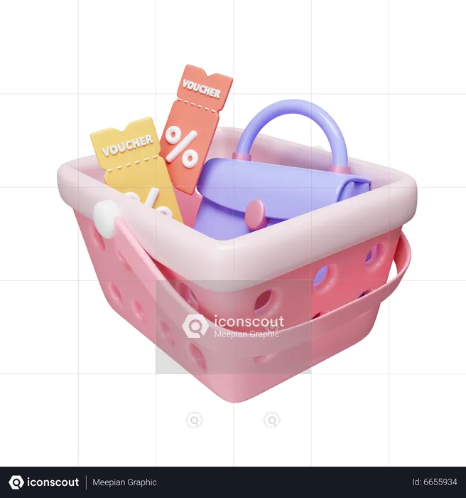 Shopping Discount  3D Icon