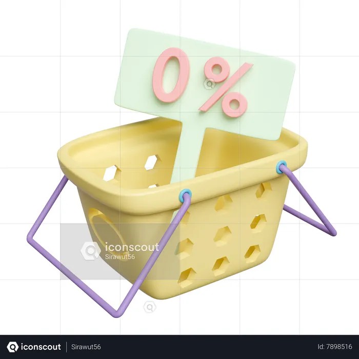 Shopping Discount  3D Icon