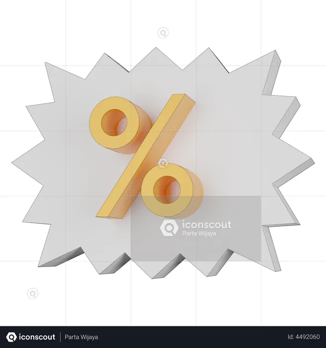 Shopping Discount Message  3D Illustration