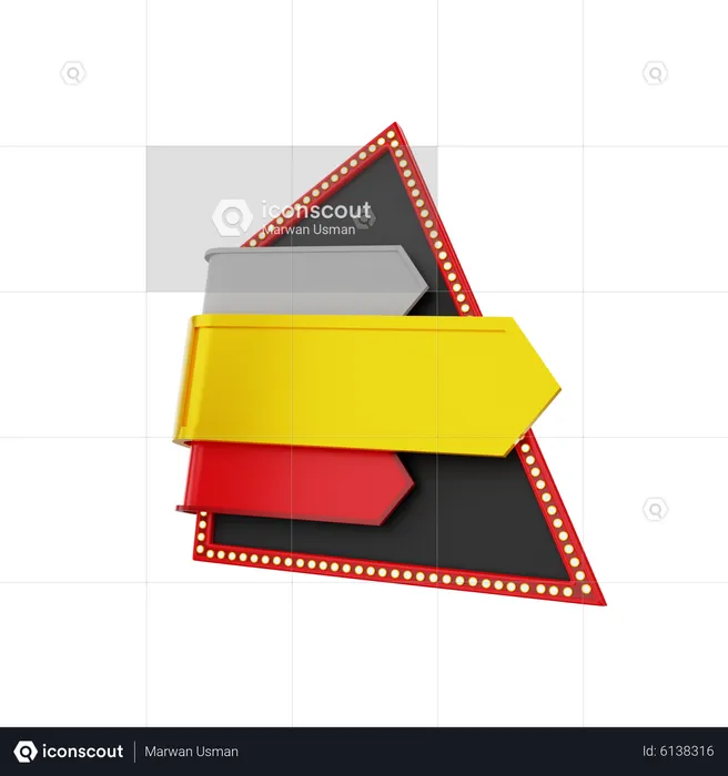 Shopping discount offer frame  3D Icon