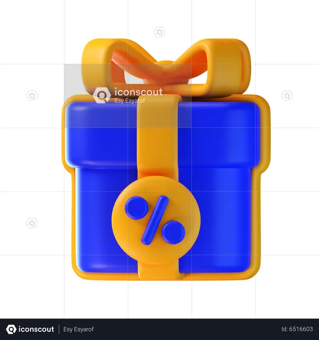 Shopping Gift  3D Icon