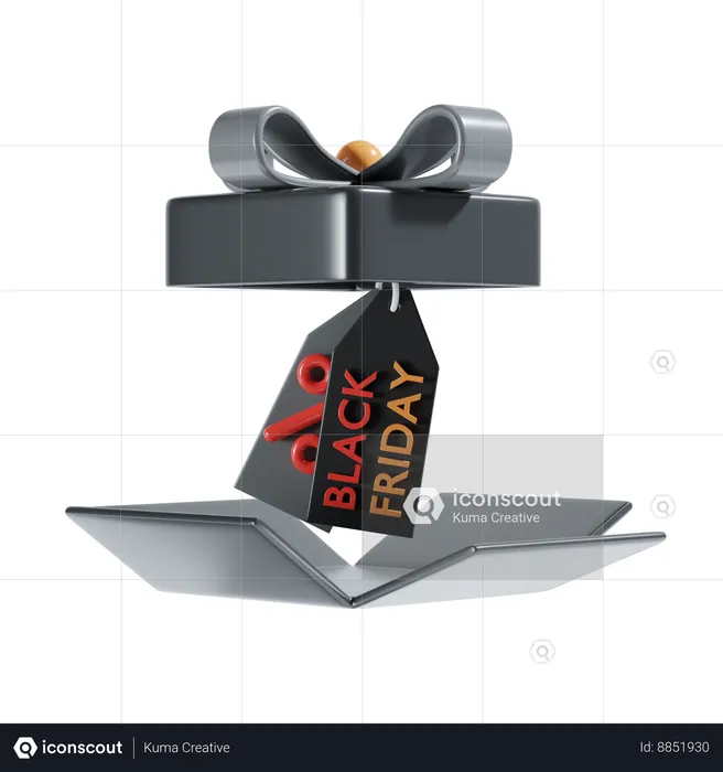 Shopping gift  3D Illustration