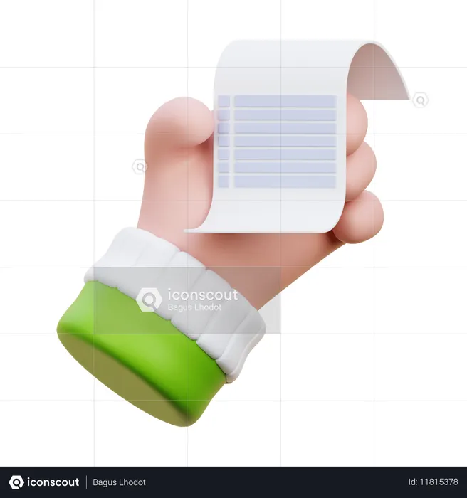 Shopping List  3D Icon