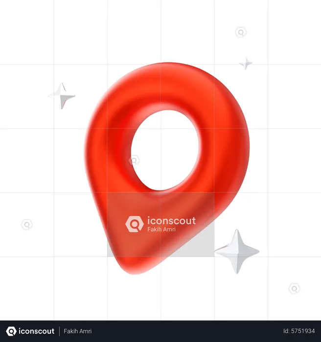 Shopping Mall Location  3D Icon