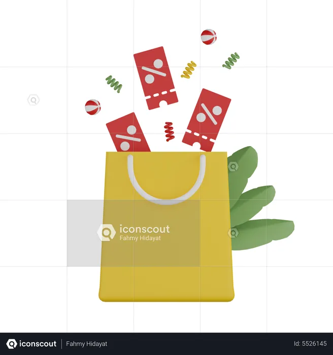Shopping Offer  3D Icon