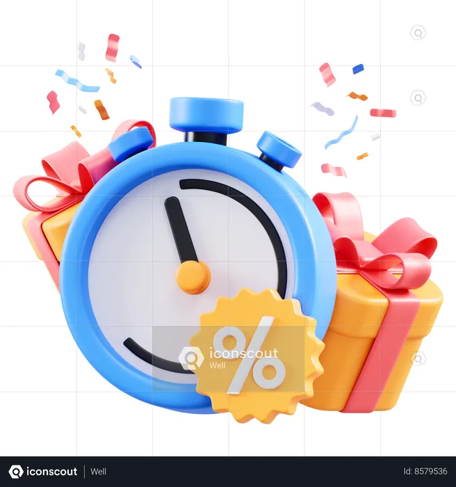 Shopping Party Time  3D Icon