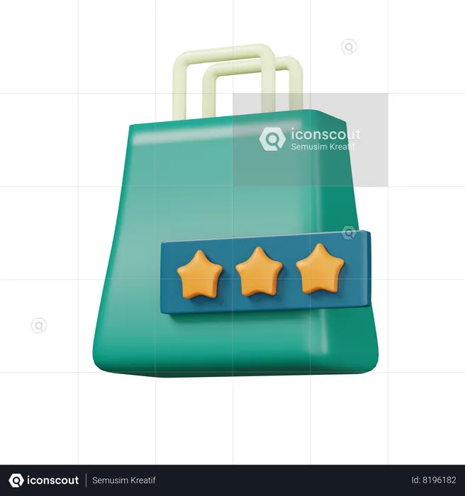 Shopping Review  3D Icon