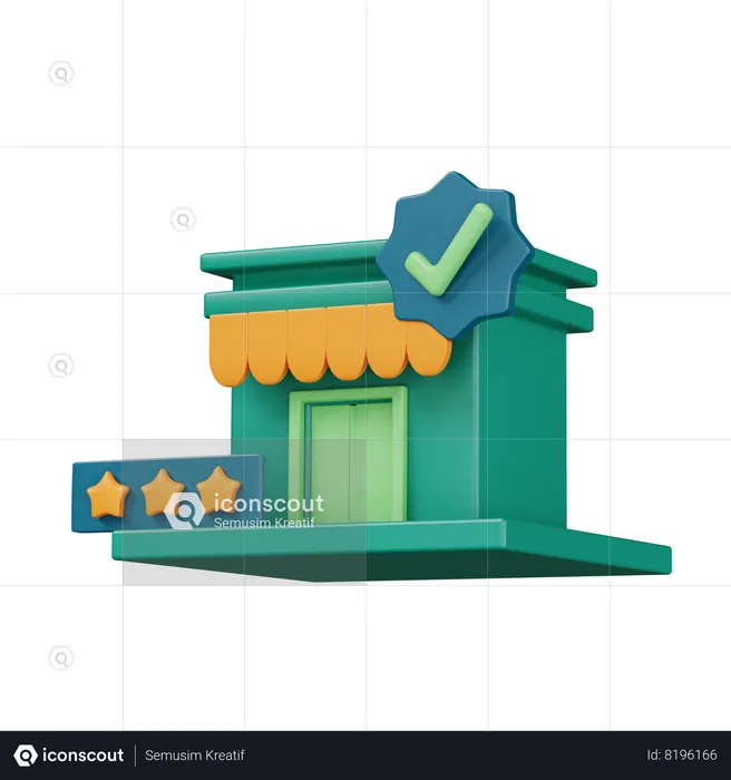 Shopping Review  3D Icon