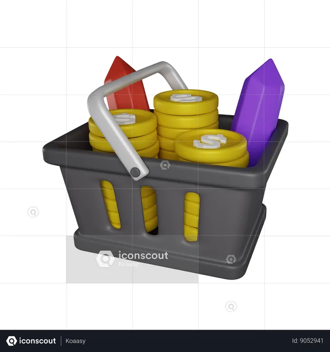 Shopping Savings  3D Icon