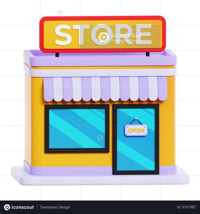 Shopping Store  3D Icon