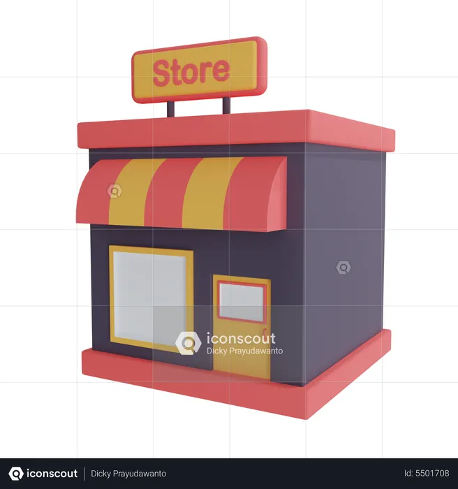 Shopping Store  3D Icon