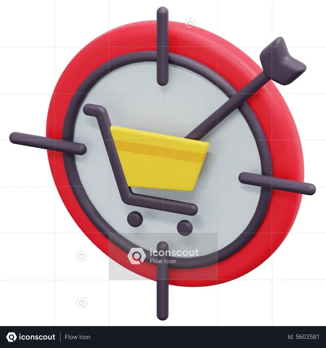 Shopping Target  3D Icon