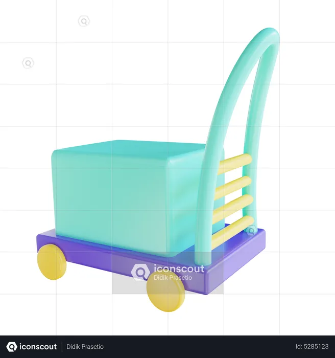 Shopping Trolley  3D Icon