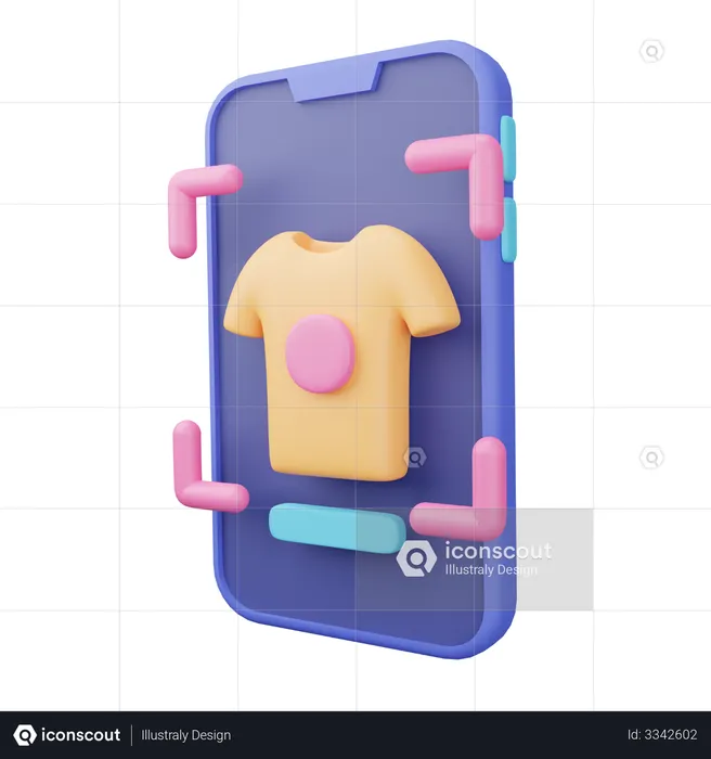 Shopping using technology  3D Icon