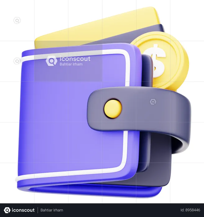 Shopping Wallet  3D Icon