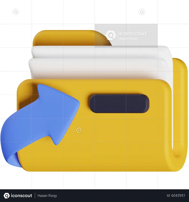 Shortcut Folder  3D Icon