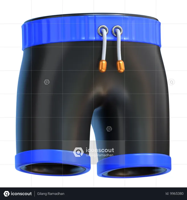 Pantalones cortos de boxeo  3D Icon