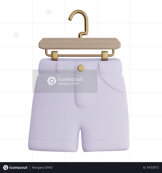 Pantalones cortos hombres  3D Icon