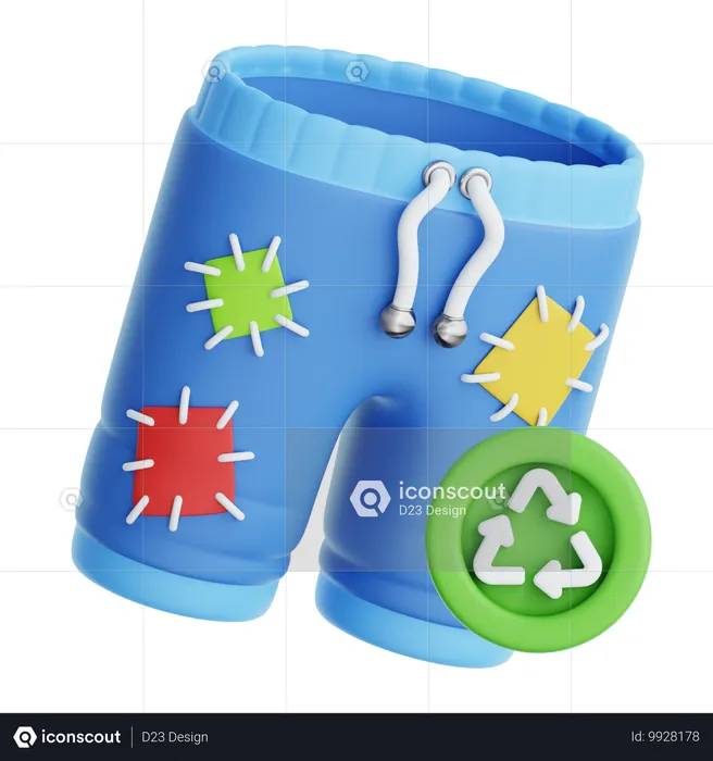 Recyclage des shorts  3D Icon