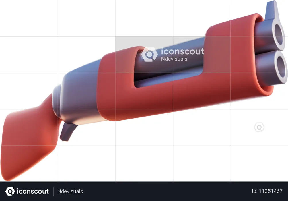 ショットガン  3D Icon