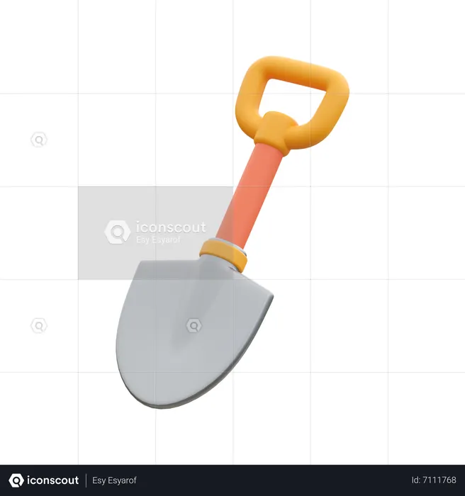 Shovel 3D Icon - Free Download Agriculture 3D Icons | IconScout