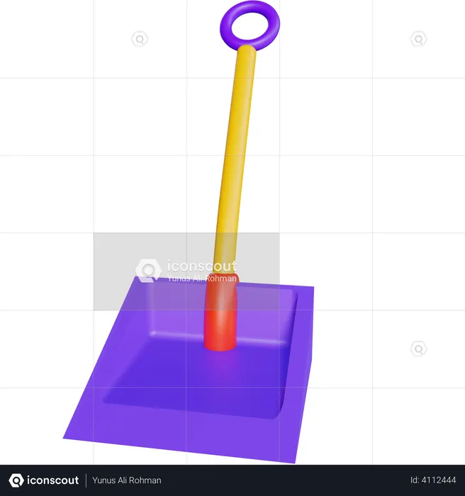 Shovel  3D Illustration