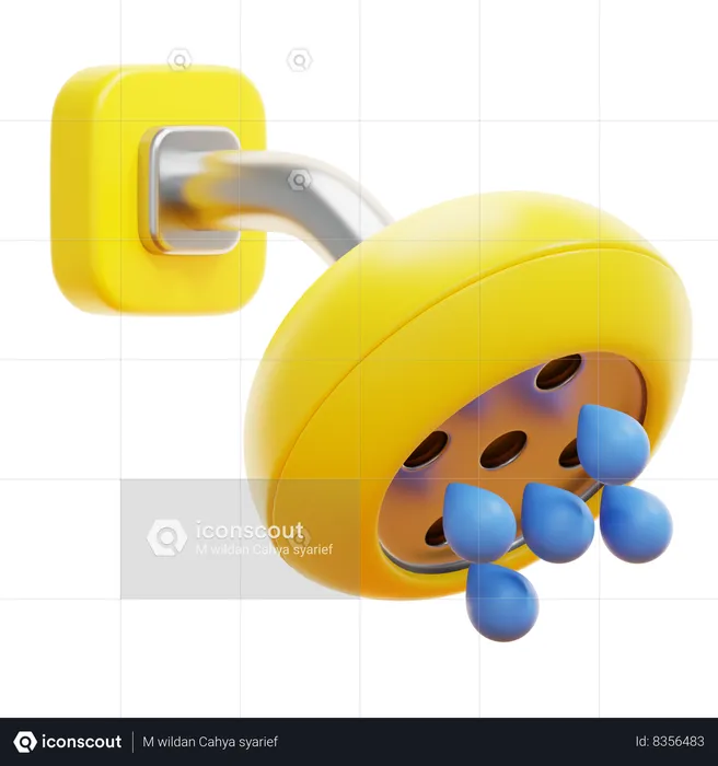 SHOWERING  3D Icon