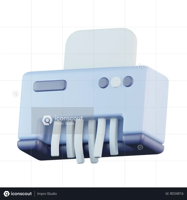 Shredder  3D Icon