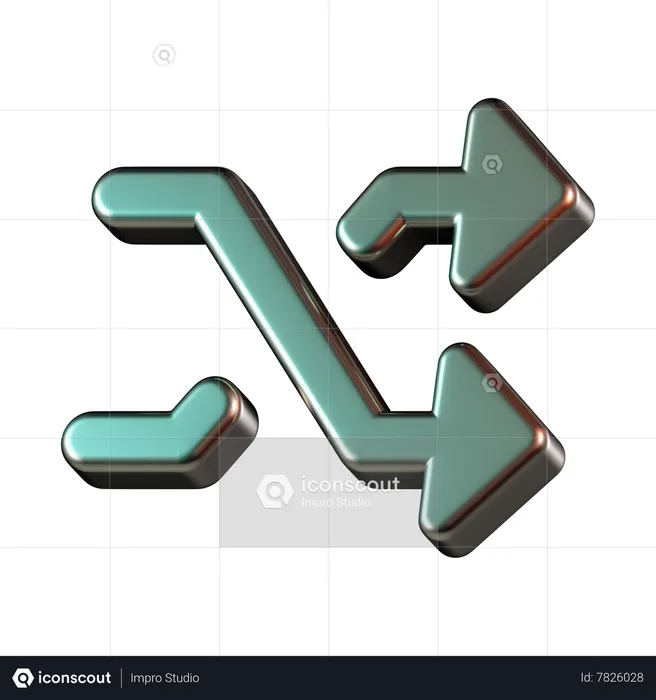Shuffle  3D Icon