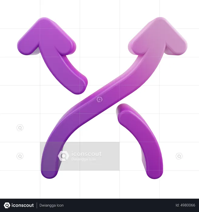 Shuffle Arrow  3D Icon