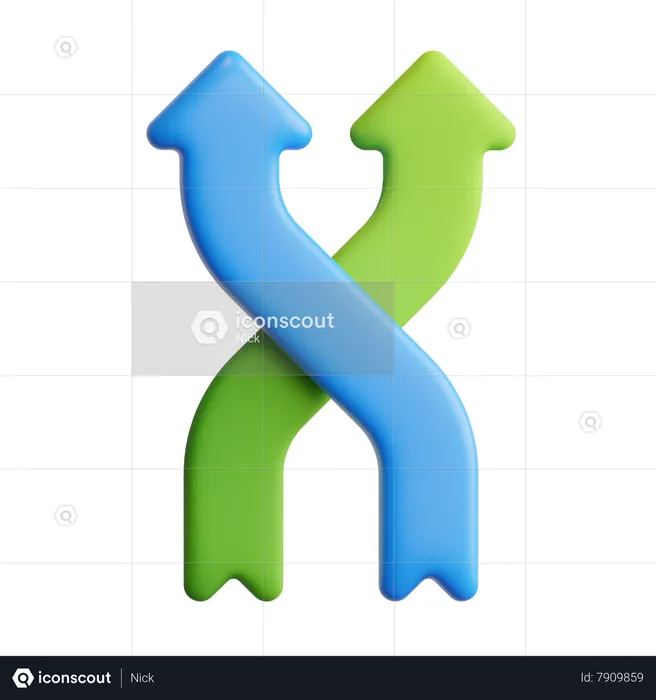 Shuffle arrow  3D Icon