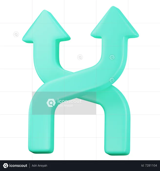 Shuffle Arrow  3D Icon