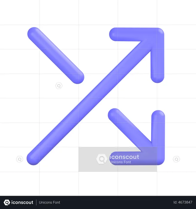 Shuffle-arrow  3D Icon