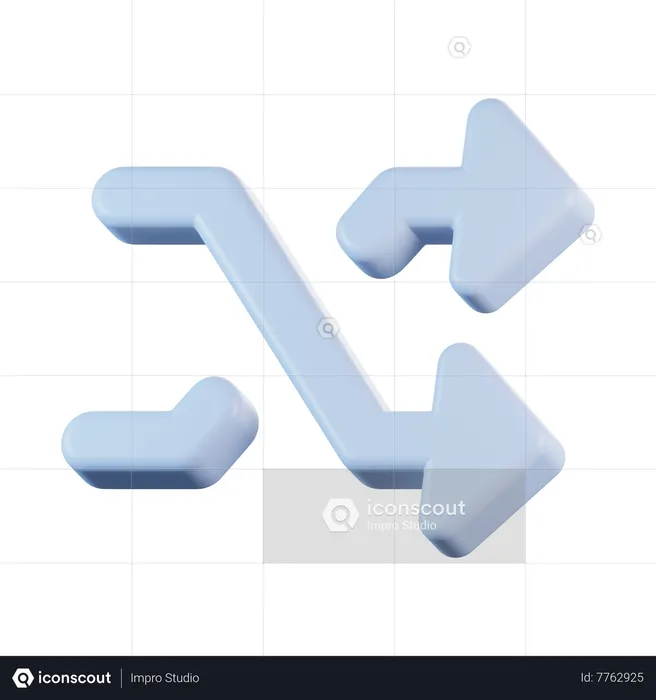 Shuffle Arrow  3D Icon