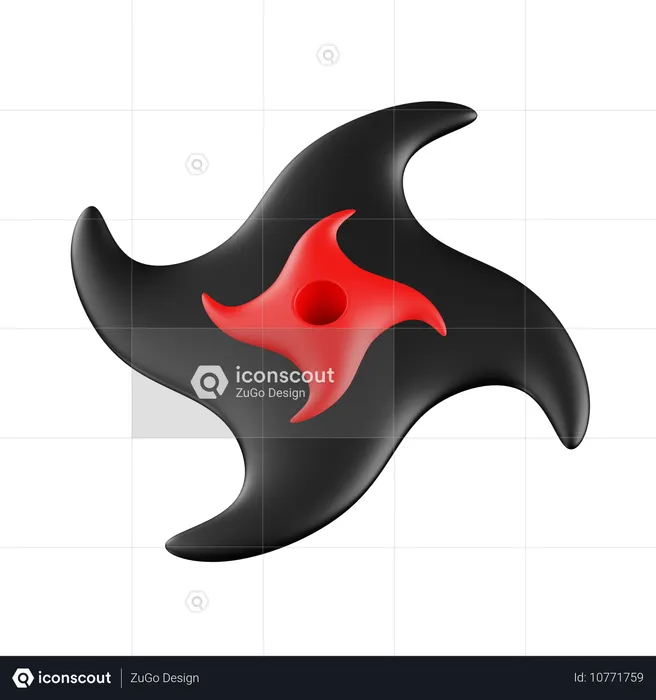 Shuriken  3D Icon