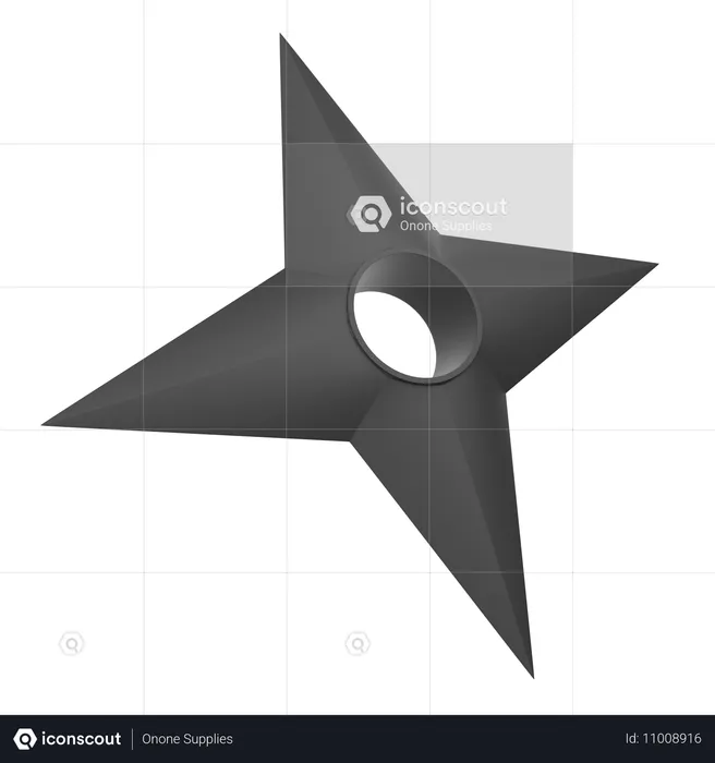 Shuriken  3D Icon