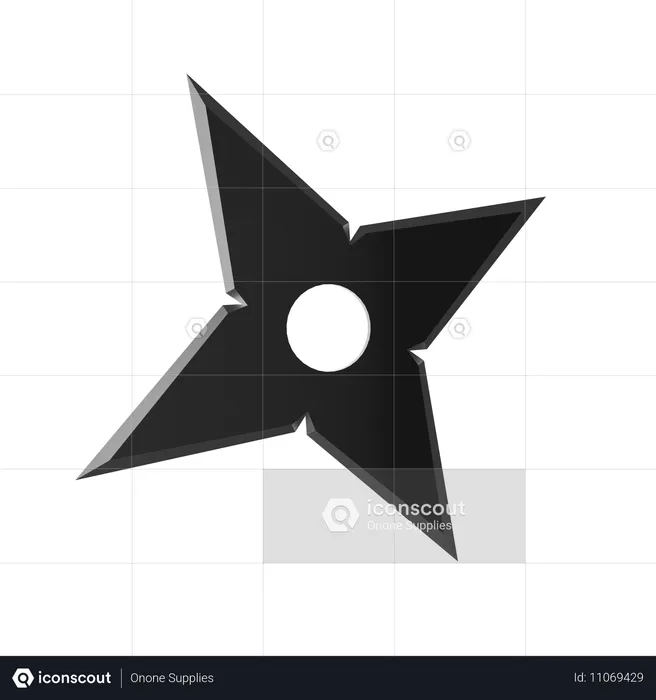 Shuriken  3D Icon