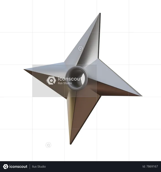 Shuriken  3D Icon