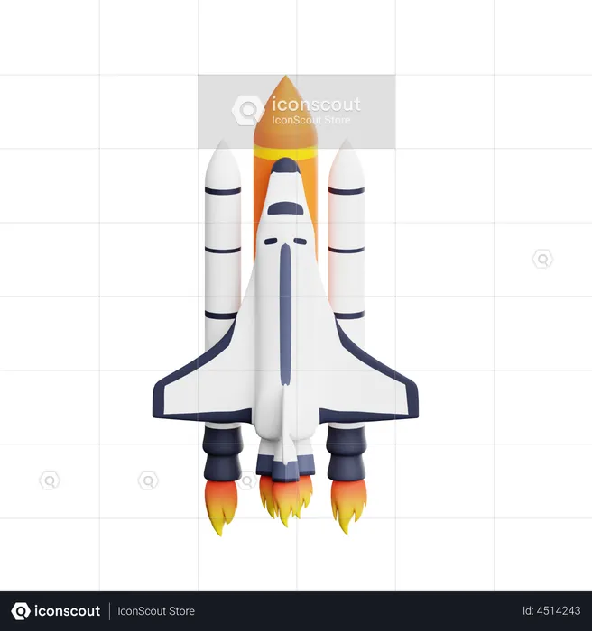 Shuttle  3D Icon