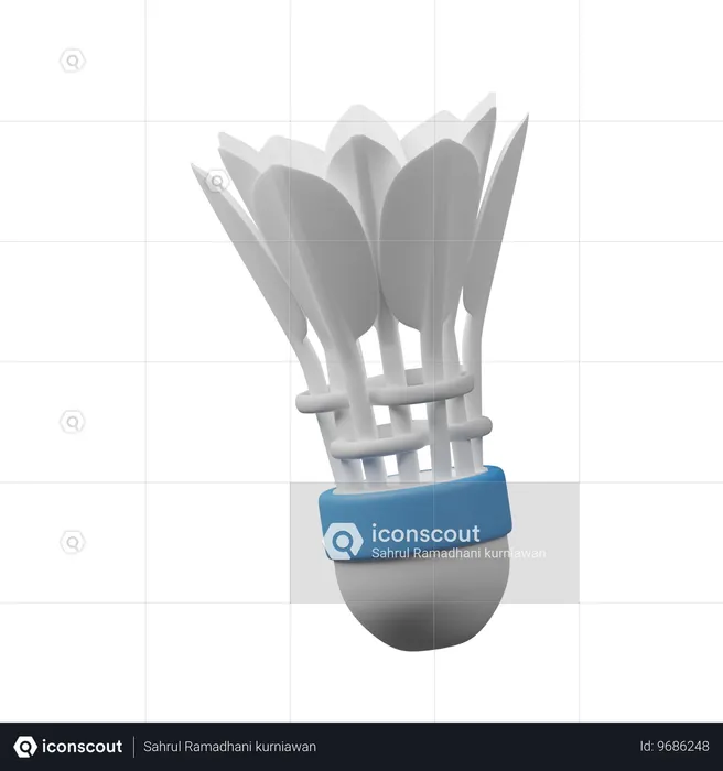 Shuttle cock  3D Icon