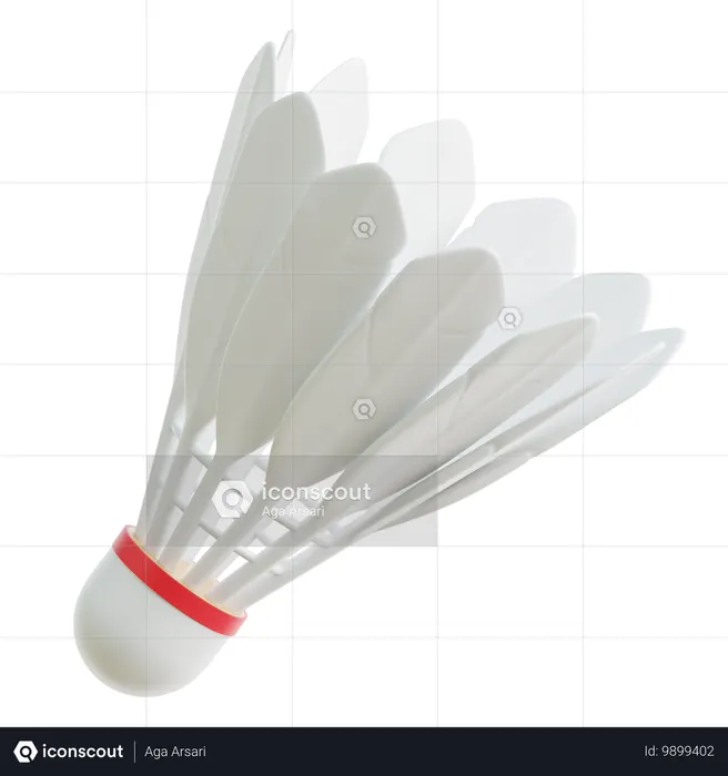 Shuttlecock  3D Icon
