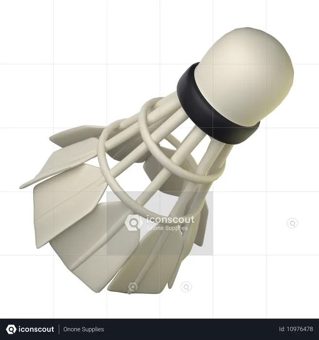 Shuttlecock  3D Icon