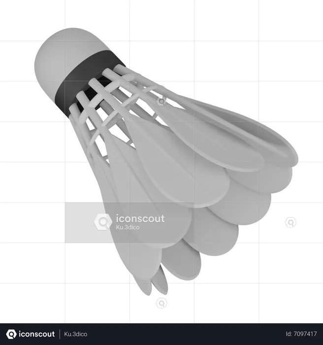 Shuttlecock  3D Icon