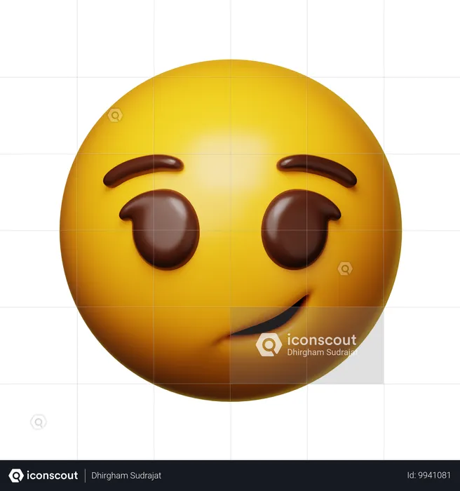 Shy Emoji Emoji 3D Icon