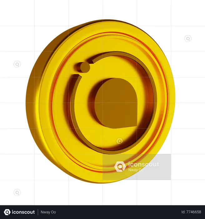 Siacoin Crypto Coin  3D Icon