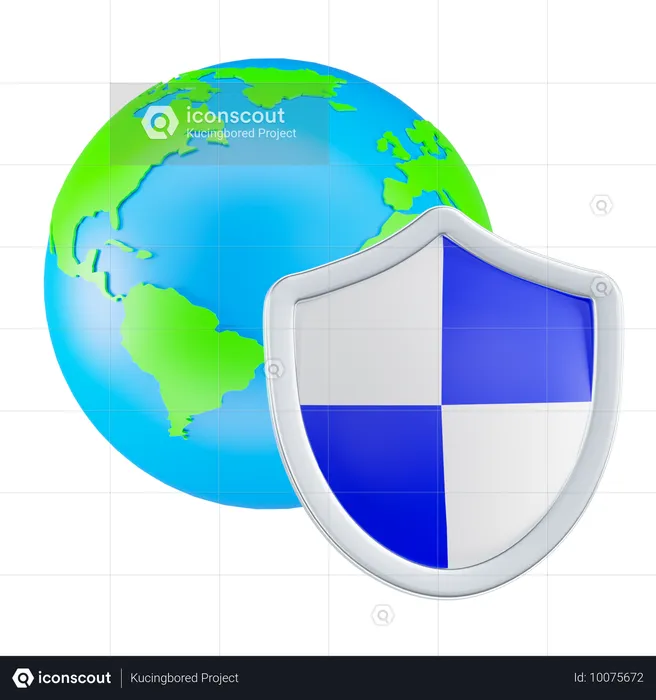 Sicherer Browser  3D Icon