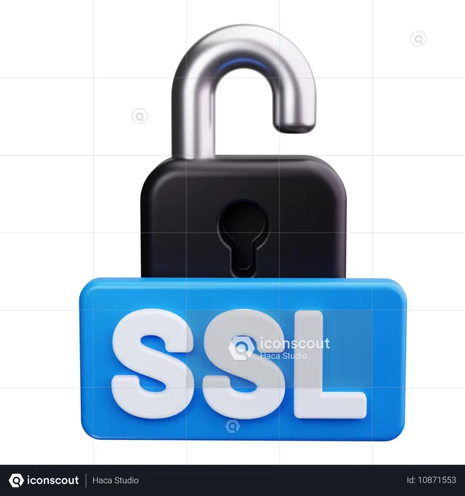 Sicheres SSL  3D Icon