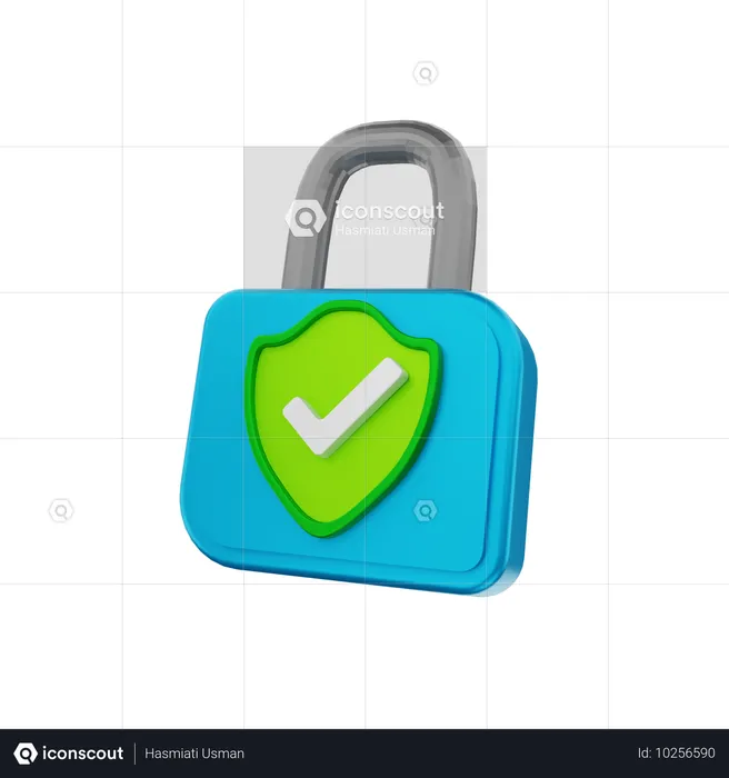 Sicherheit prüfen  3D Icon